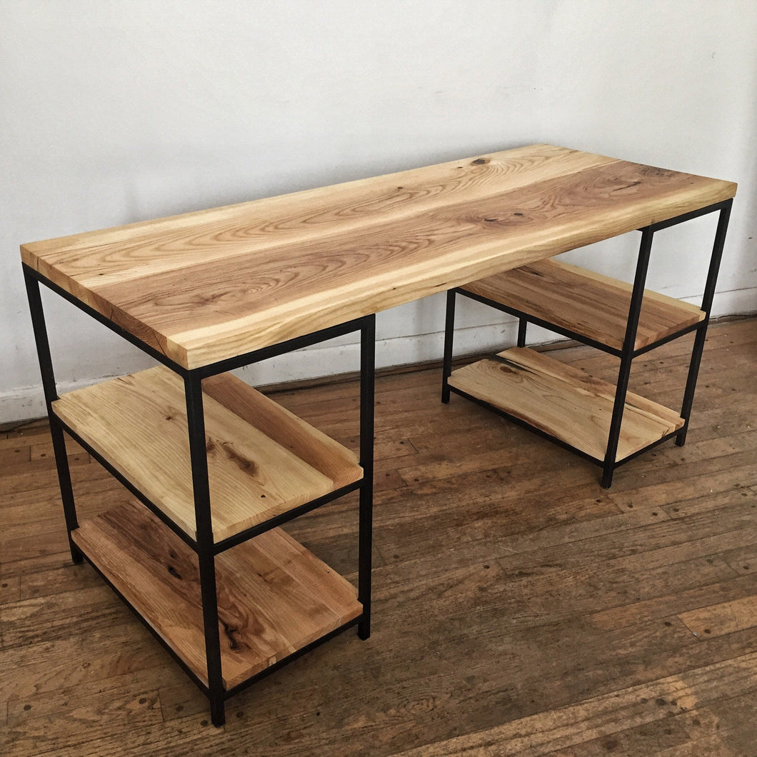 Desk with shelves